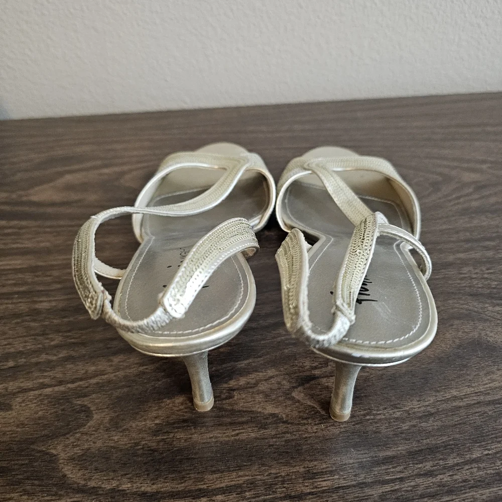 12M Fioni Night Gold Sequin Heels